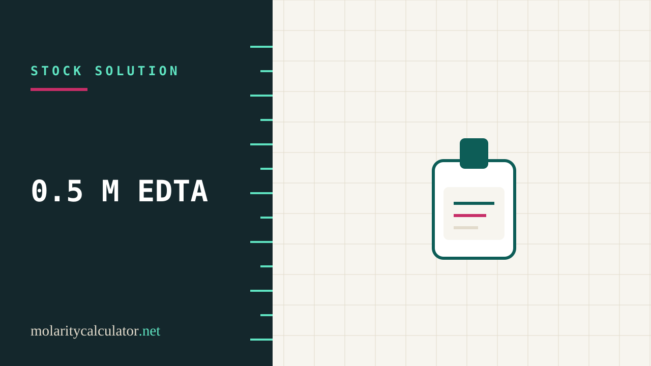 0.5 M EDTA (pH 8.0) Recipe